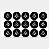 Étiquettes Symbole franc-maçonnerie (Feuille)