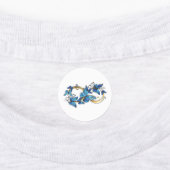 Étiquettes Symbole infini de papillons Morpho bleus (Apposé)