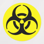 Étiquettes Symboles de danger du bio (Design 2)