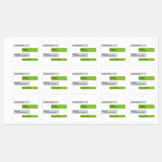 Étiquettes T-shirt Conversation du plan d'études (Feuille)