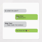 Étiquettes T-shirt Conversation du plan d'études (Design 2)