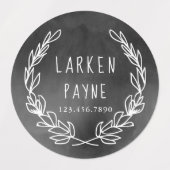 Étiquettes Tableau de courroie rustique enfants nom imperméab (Design 2)