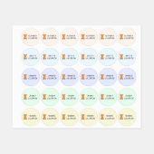 Étiquettes Teddy Bear Kids Nom du vêtement (Feuille)