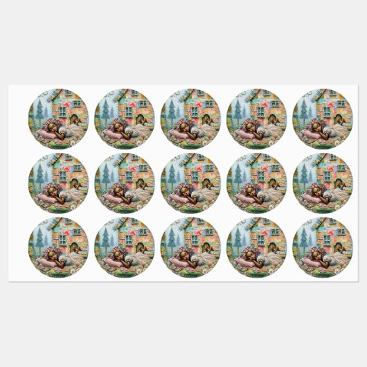 Étiquettes Temps de rêve (Feuille)