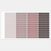 Étiquettes Terracotta Boys Typographie École imperméable (Feuille)