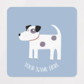 Étiquettes Tervueren personnalisé de chien Parson Jack Russel (Design 2)