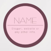 Étiquettes Texte moderne personnalisable avec bordure (Design 1)