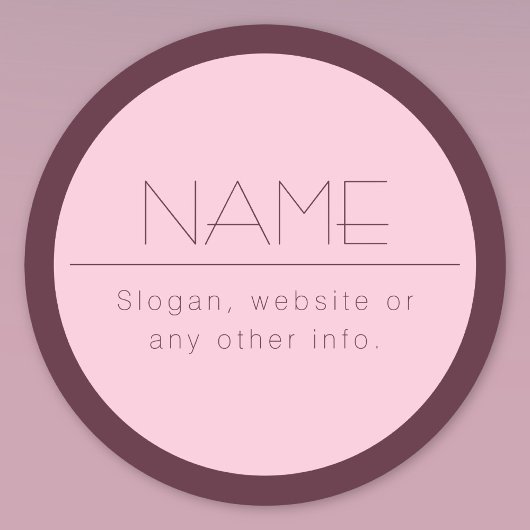 Étiquettes Texte moderne personnalisable avec bordure