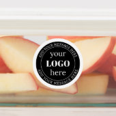 Étiquettes Texte modifiable et votre logo ou autre conception (Apposé)