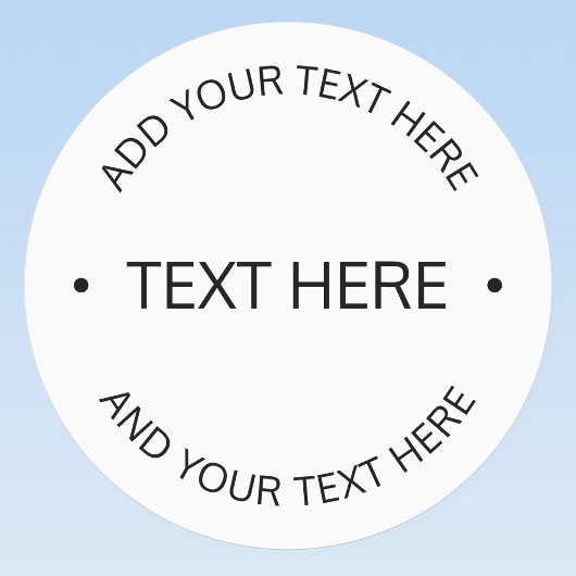 Étiquettes Texte modifiable simple et moderne | Blanc et noir