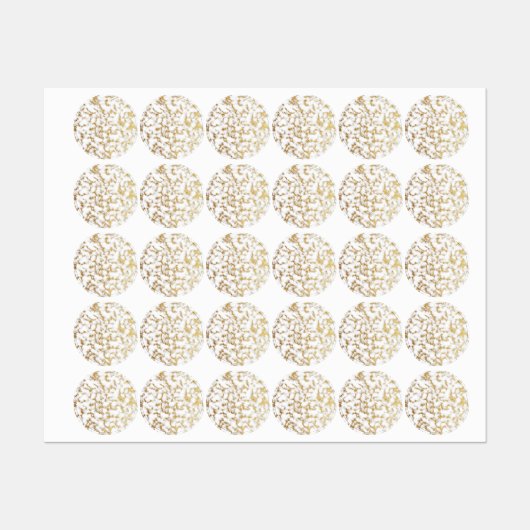 Étiquettes Texture d'huile de marbre d'or (Feuille)