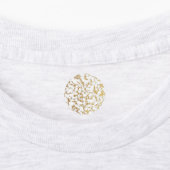 Étiquettes Texture d'huile de marbre d'or (Apposé)