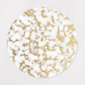 Étiquettes Texture d'huile de marbre d'or (Design 1)