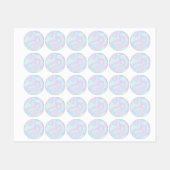 Étiquettes Texture holographique Liquide Faux (Feuille)