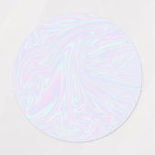 Étiquettes Textures irisées holographiques liquides (Design 2)