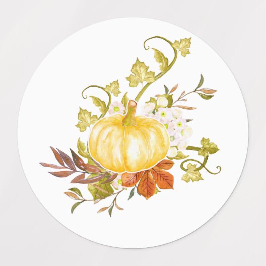 Étiquettes Thanksgiving Whimsical Turky Art Jouer Gobble (Design 2)