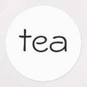 Étiquettes thé, sucre et café (Design 1)