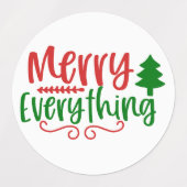 Étiquettes Thème de Noël : Combo (Design 2)