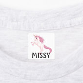 Étiquettes thermocollantes Licorne Petite Fille NO (Apposé)