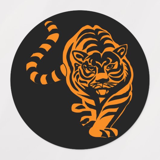 Étiquettes Tigre (Design 1)