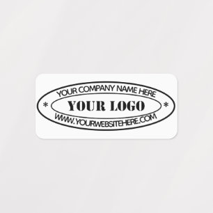 Étiquettes Timbre d'entreprise du logo d'entreprise personnal