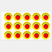 Étiquettes Tomate de carton mignon (Feuille)