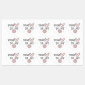 Étiquettes Ton coeur est mon boussole (Feuille)