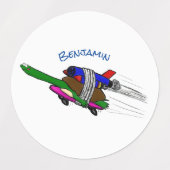 Étiquettes Tortue volante (Design 2)