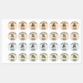 Étiquettes Tortues 4 Designs Vêtements Customisés personnalis (Feuille)