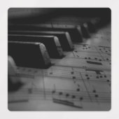 Étiquettes Touches de piano musicales (Design 1)