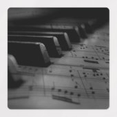 Étiquettes Touches de piano musicales (Design 2)