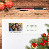 Étiquettes traditionnels de vacances Plaid/Tartan