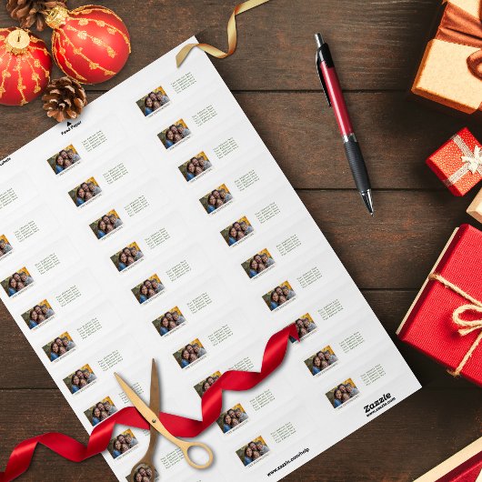 Étiquettes traditionnels de vacances Plaid/Tartan