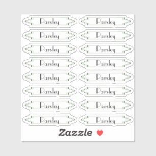 Étiquettes traditionnels français de l'herbe de ja