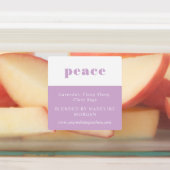 Étiquettes Tranquille Minuscule Lilac Vert Huiles Essentielle (Apposé)