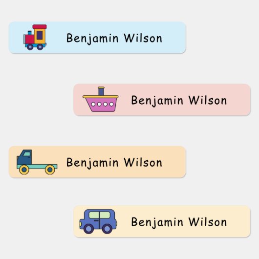 Étiquettes Transport simple et agréable Nom personnalisé Enfa (Groupe)