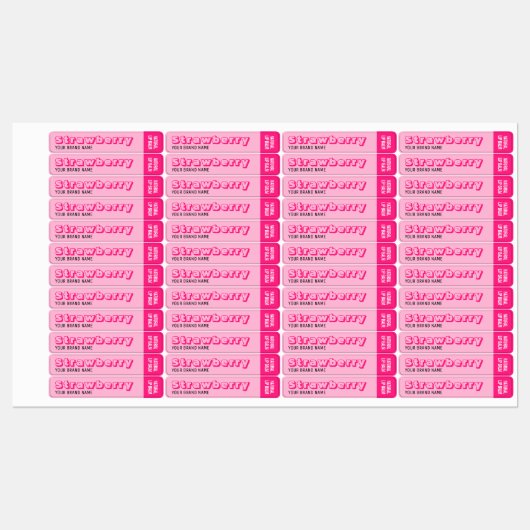 Étiquettes Trendy Hot Rose Girly Lip Gloss 5,5g Lip Balm Tube (Feuille)