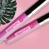 Étiquettes Trendy Hot Rose Girly Lip Gloss 5,5g Lip Balm Tube
