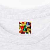 Étiquettes Triangle Coloré Géométrique Moderne (Apposé)