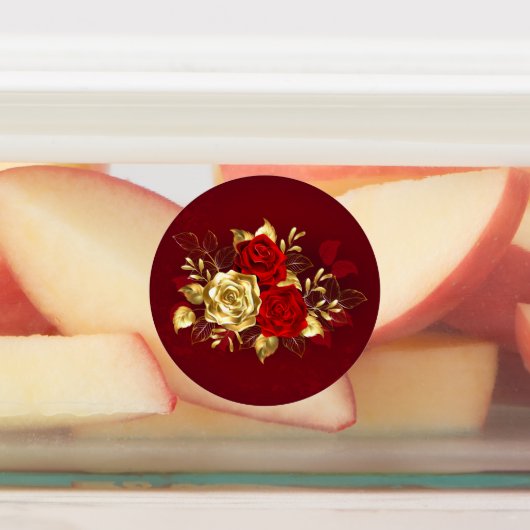 Étiquettes Trois Roses de bijoux (Apposé)