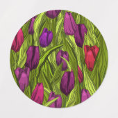 Étiquettes Tulipes (Design 2)