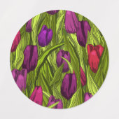 Étiquettes Tulipes (Design 1)