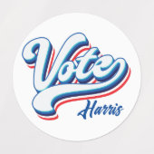 Étiquettes Typographie des élections (Design 2)