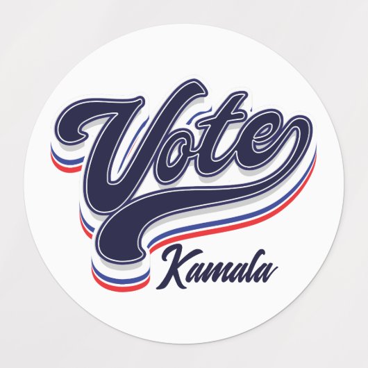 Étiquettes Typographie des votes - Élections (Design 2)