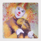 Étiquettes Un clown doux jouant du violon (Design 2)