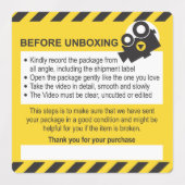 Étiquettes Unboxing Custom Label and Guarantee (Design 1)