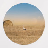 Étiquettes Une cigogne blanche (Design 1)