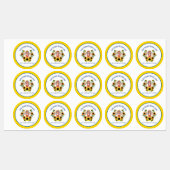 Étiquettes Une fille ukrainienne gloire à l'Ukraine imperméab (Feuille)