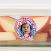 Étiquettes unicorne EDITABLE foto cupcake toppers sticpers (Apposé)