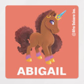 Étiquettes Unique la licorne debout Fière (Design 1)